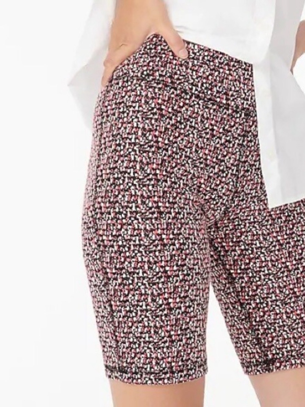 J. Crew Speckled Jacquard Bike Shorts